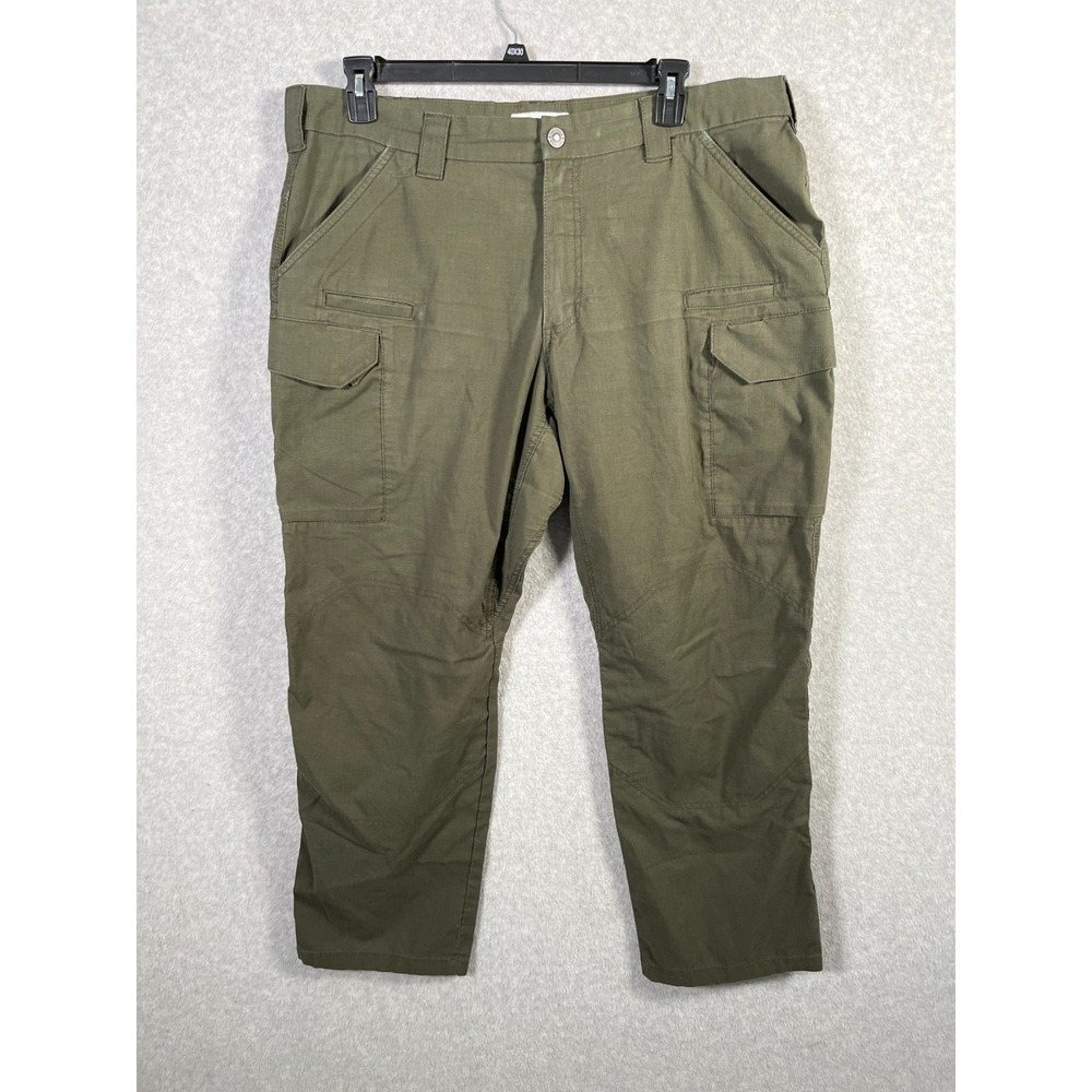 First Tactical Pants Mens 40/30 Olive Green Cargo Pockets Ripstop Outdoor Hiking